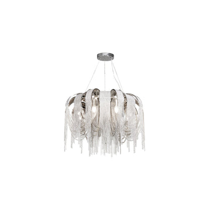 Length Chains Contemporary Metal Chandelier