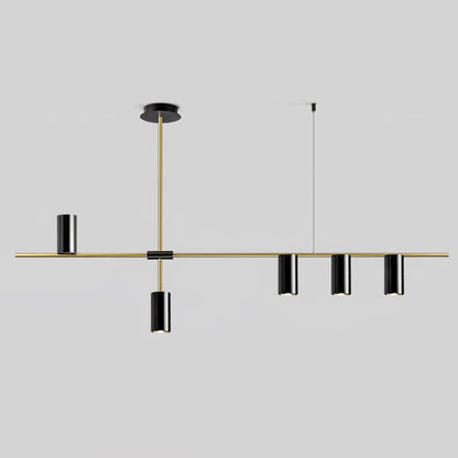 Linear Island Modern Metal Pendant Lamp