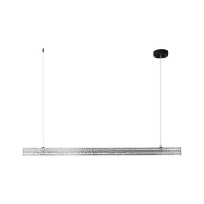 Linear Ribbon Island Modern Crystal Pendant Light