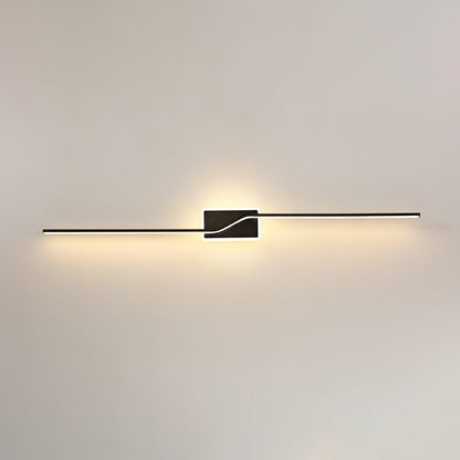 Linear Strip Minimalist Brass Wall Light