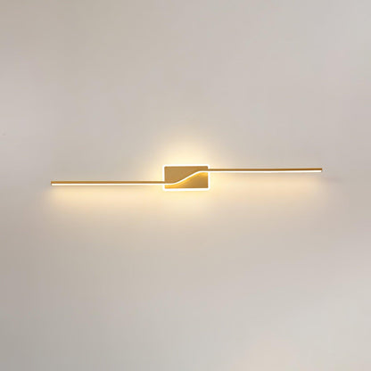 Linear Strip Minimalist Brass Wall Light