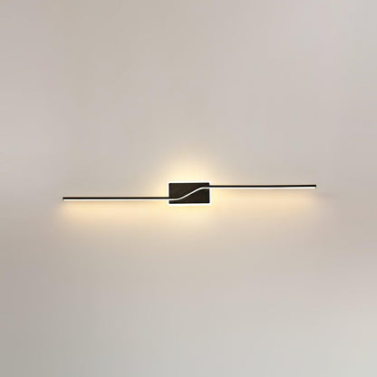 Linear Strip Minimalist Brass Wall Light