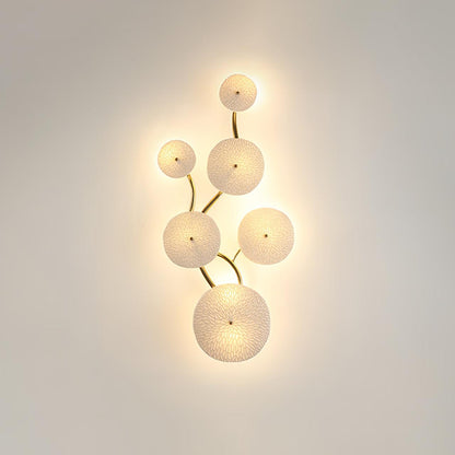 Lotus Petal Eclectic Metal Wall Lamp