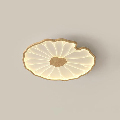 Lotus Leaf Acrylic Rustic Metal Ceiling Lamp