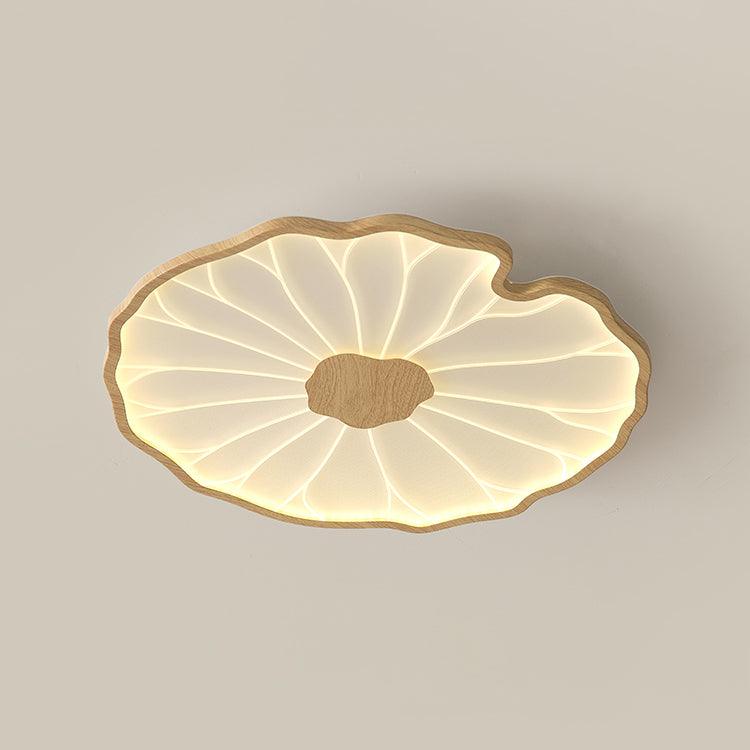 Lotus Leaf Acrylic Rustic Metal Ceiling Lamp