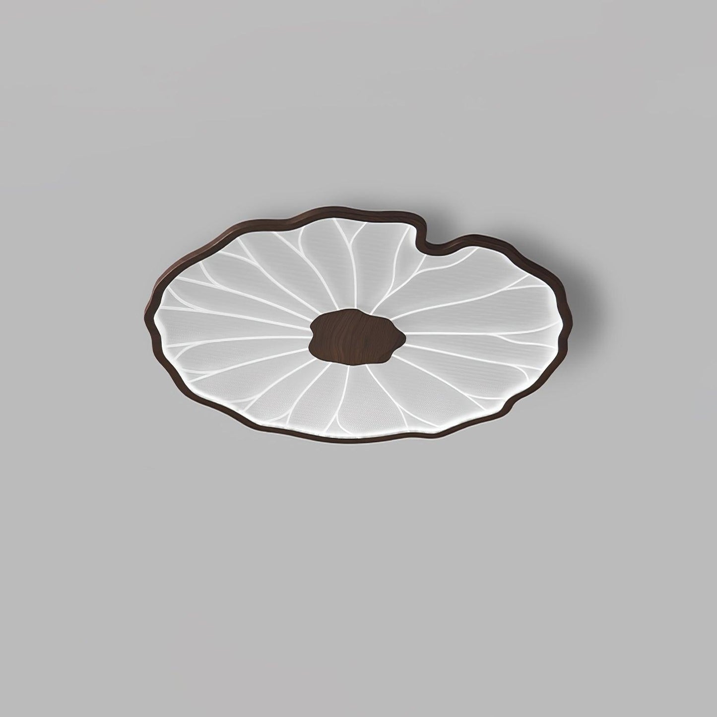 Lotus Leaf Acrylic Rustic Metal Ceiling Lamp