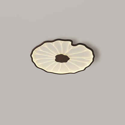 Lotus Leaf Acrylic Rustic Metal Ceiling Lamp