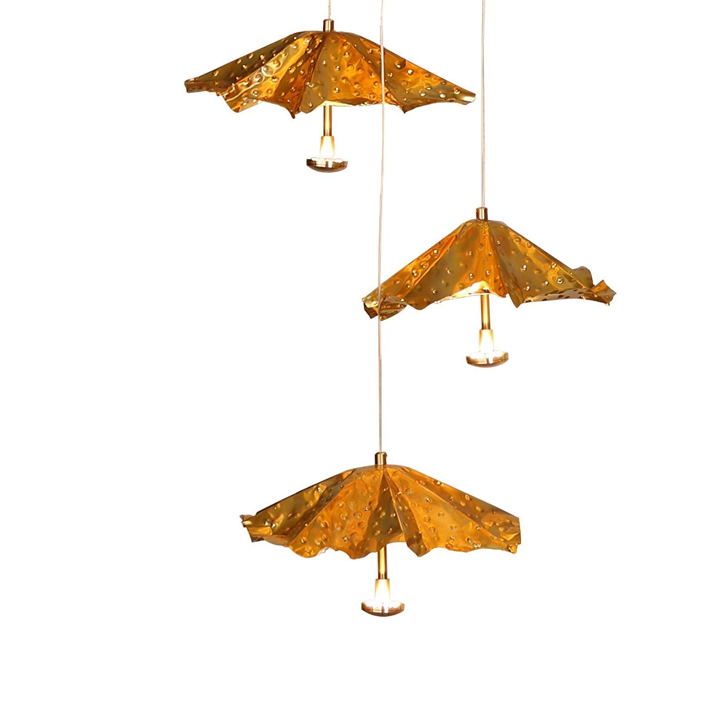 Livra Leaf Contemporary Metal Chandelier