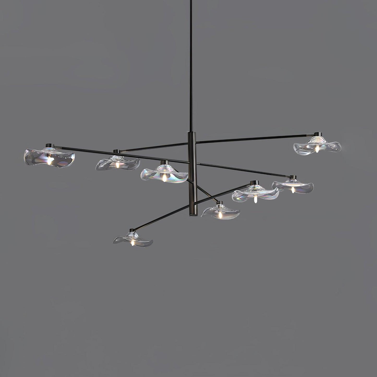 Lotus Leaves Modern Crystal Chandelier