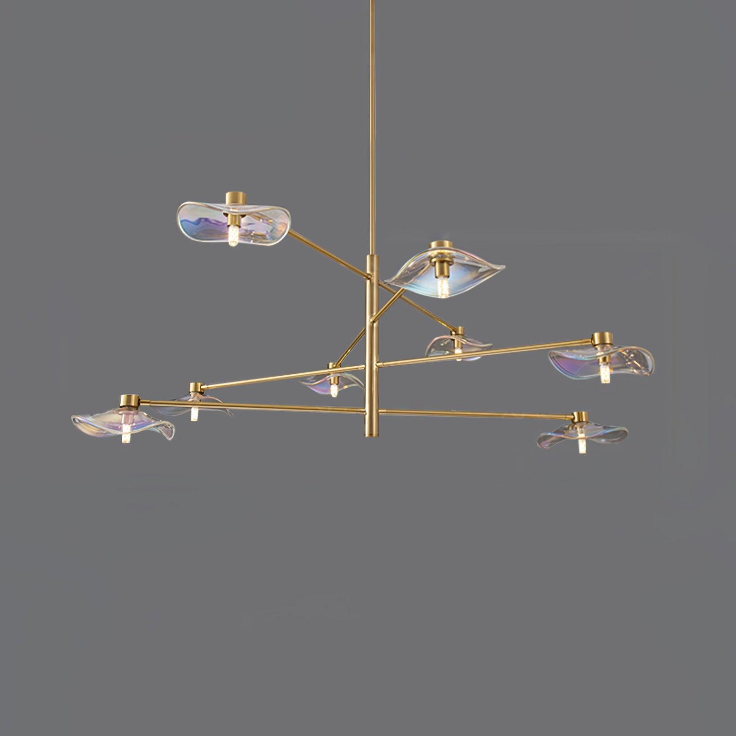 Lotus Leaves Modern Crystal Chandelier