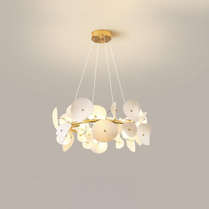 Lotus Petal Contemporary Metal Chandelier