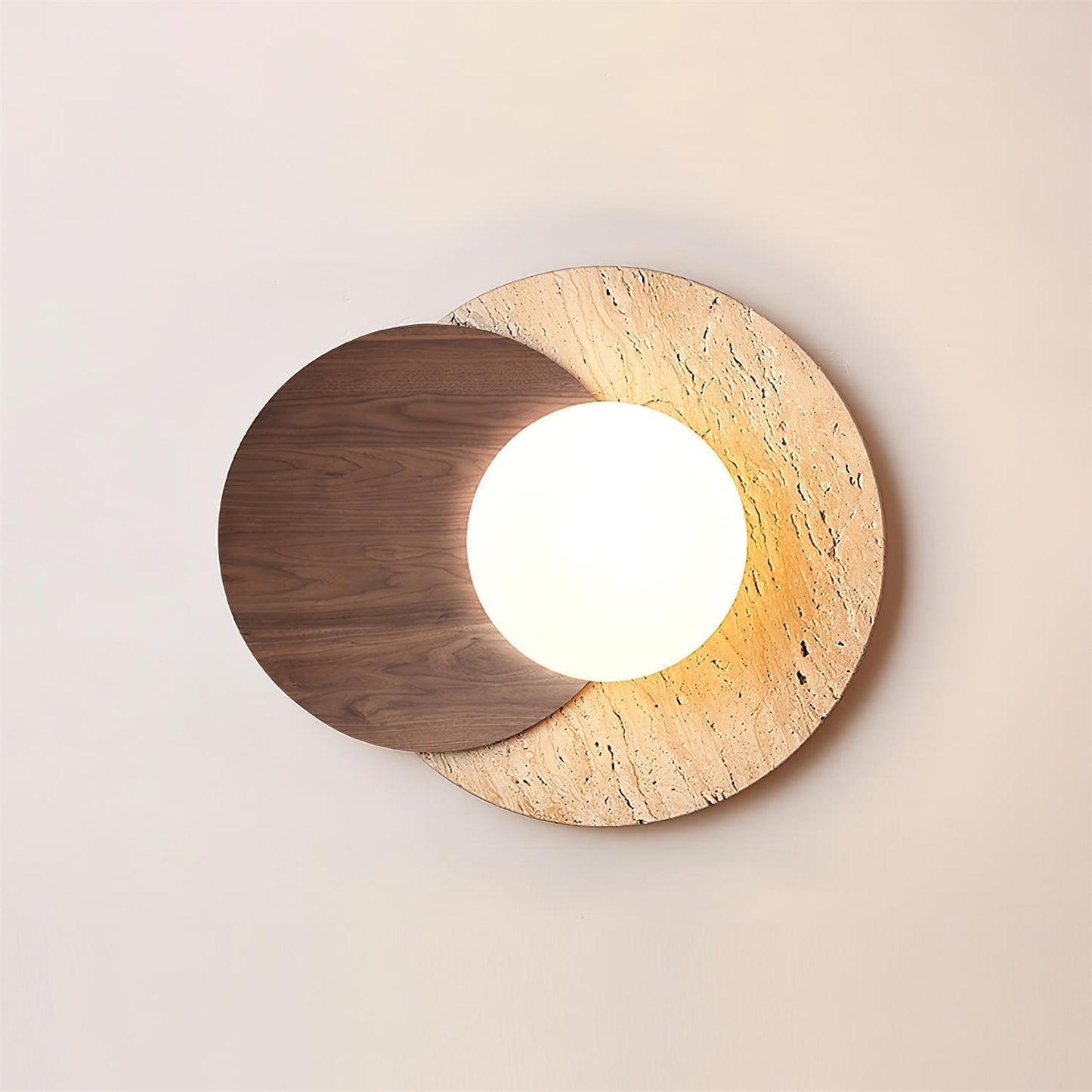 Lunar Eclipse Contemporary Crystal Wall Lamp