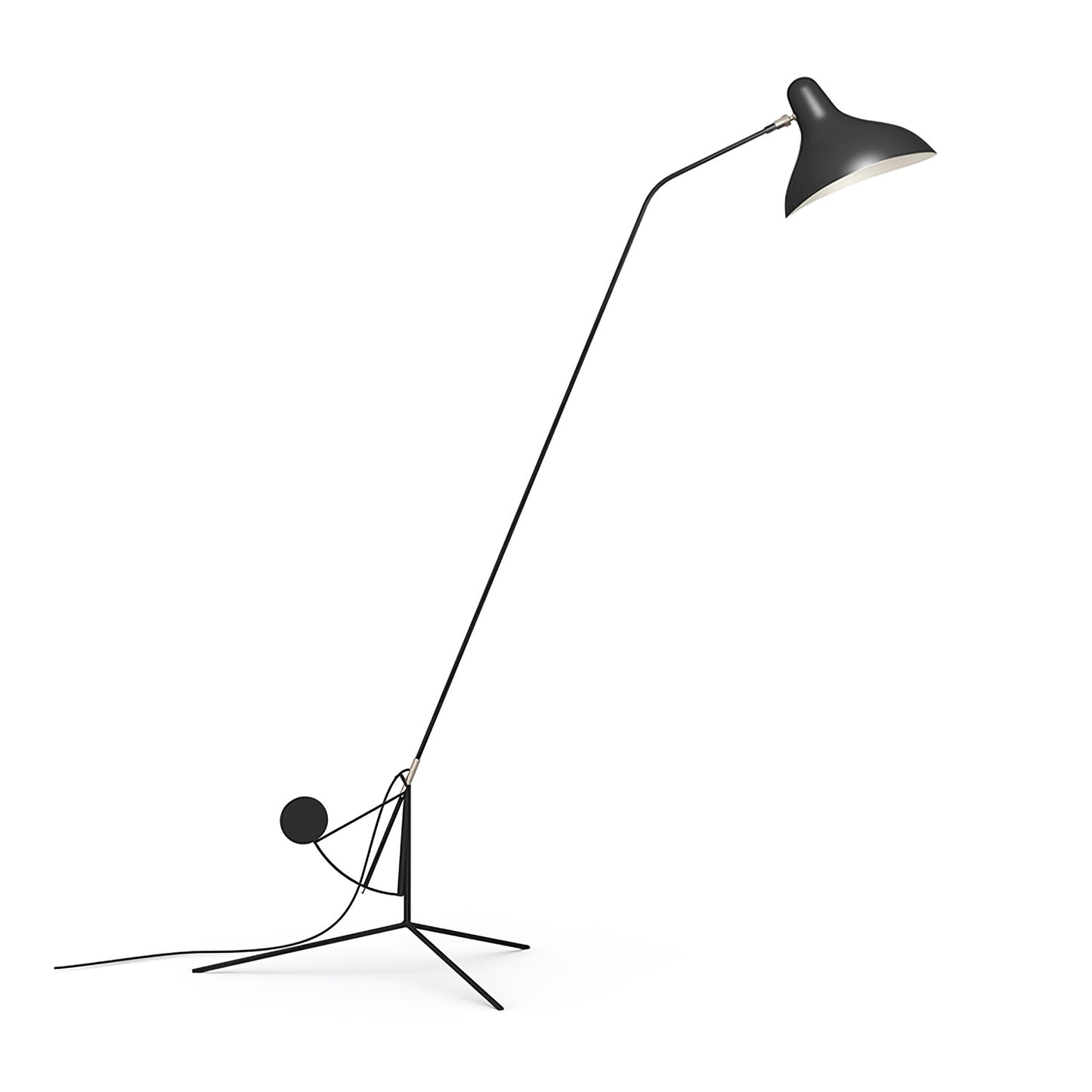 Mantis Arm Eclectic Metal Floor Lamp