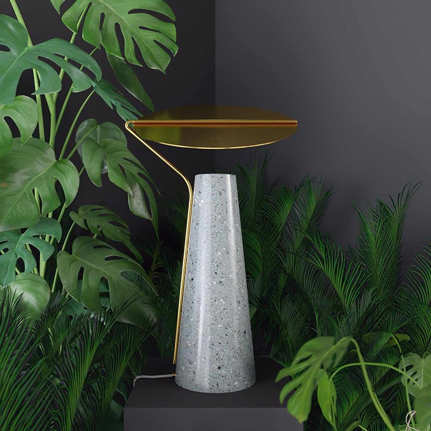 Marble Coffee Modern Metal Table Lamp