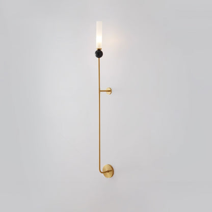 Marble Vertical Modern Brass Wall Lamp