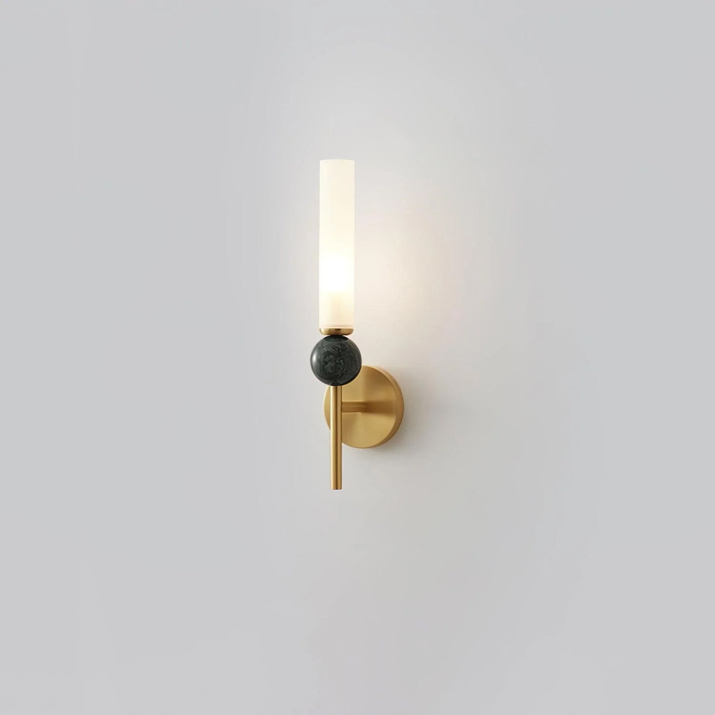 Marble Vertical Modern Brass Wall Lamp