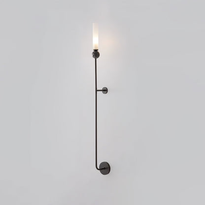 Marble Vertical Modern Brass Wall Lamp