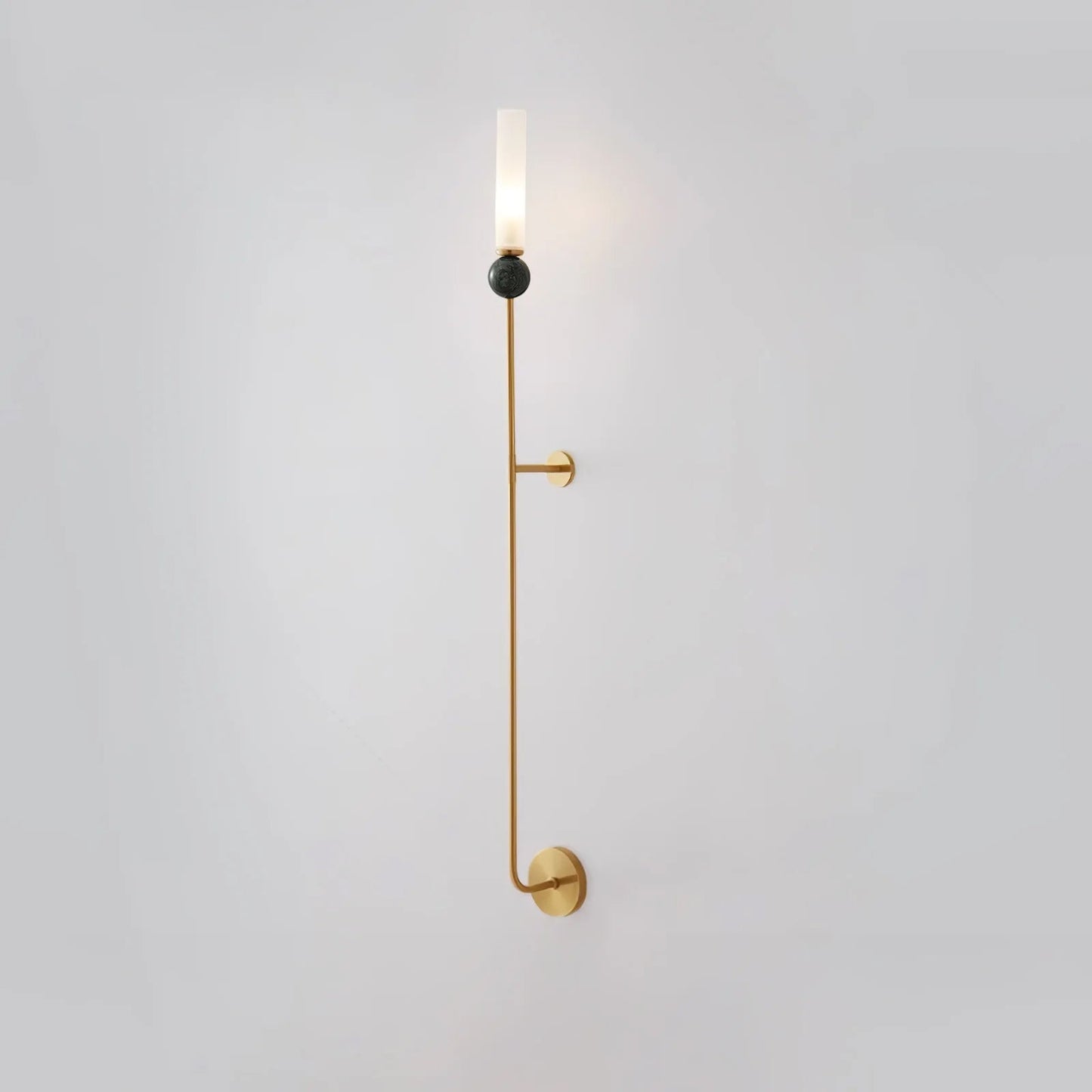 Marble Vertical Modern Brass Wall Lamp