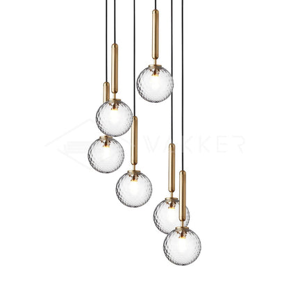 Scandiluxe Vintage Crystal Pendant Lamp