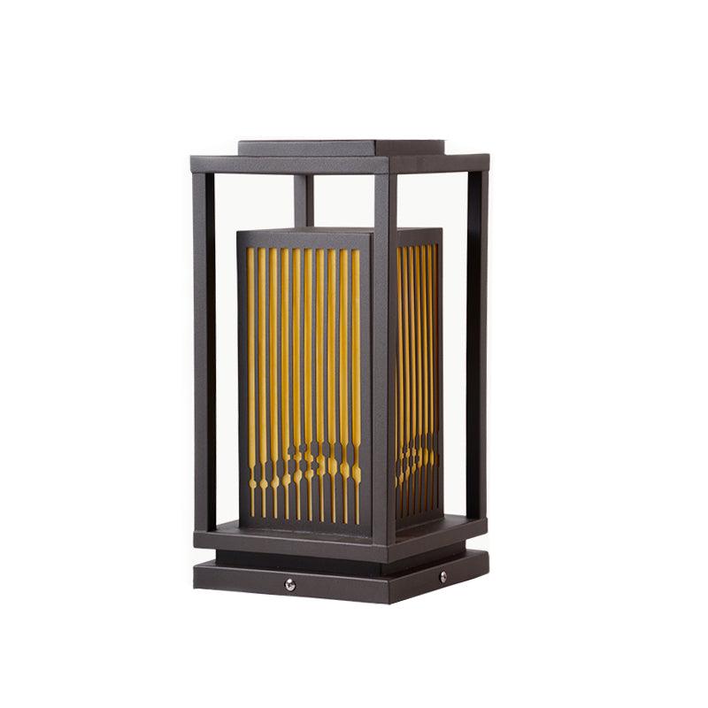 Square Cage Modern Metal Outdoor Light