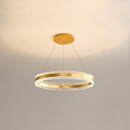 Circle LED Modern Aluminum Chandelier