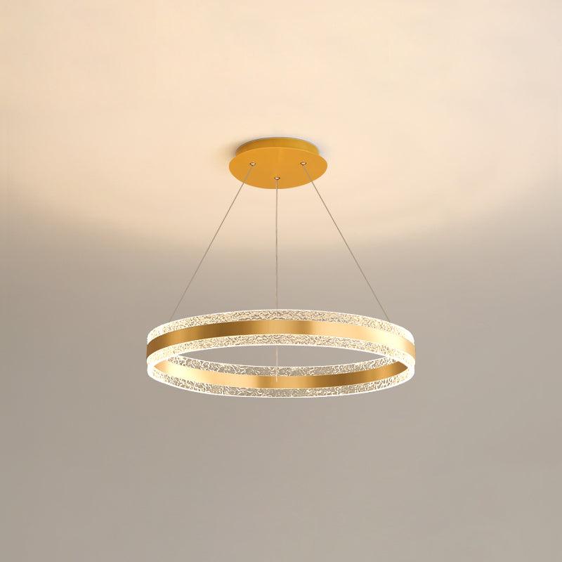 Circle LED Modern Aluminum Chandelier