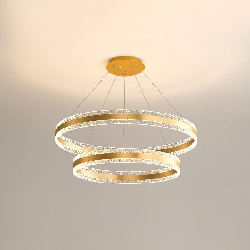 Circle LED Modern Aluminum Chandelier