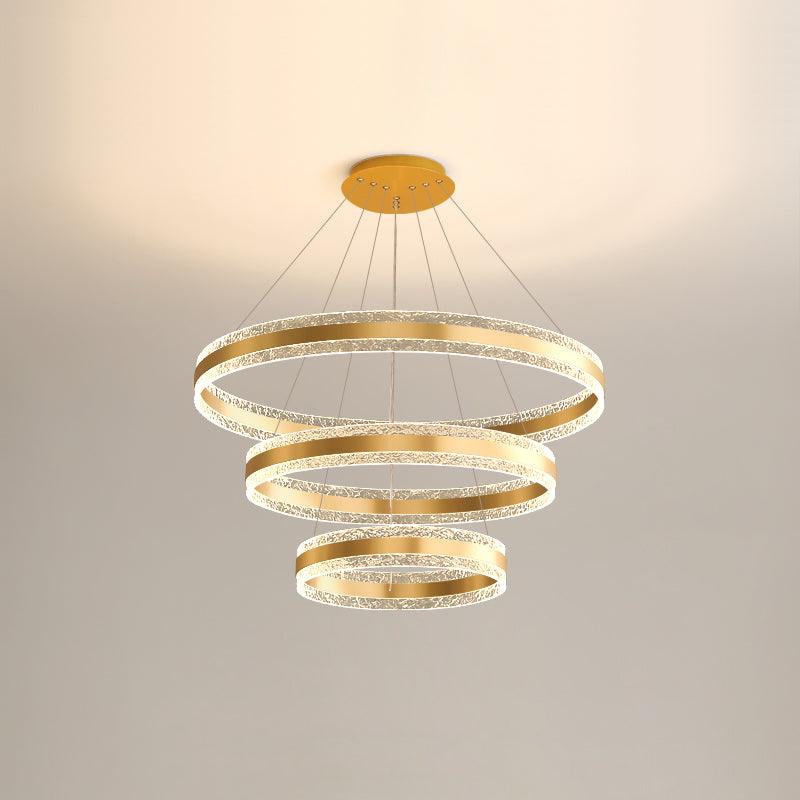 Circle LED Modern Aluminum Chandelier