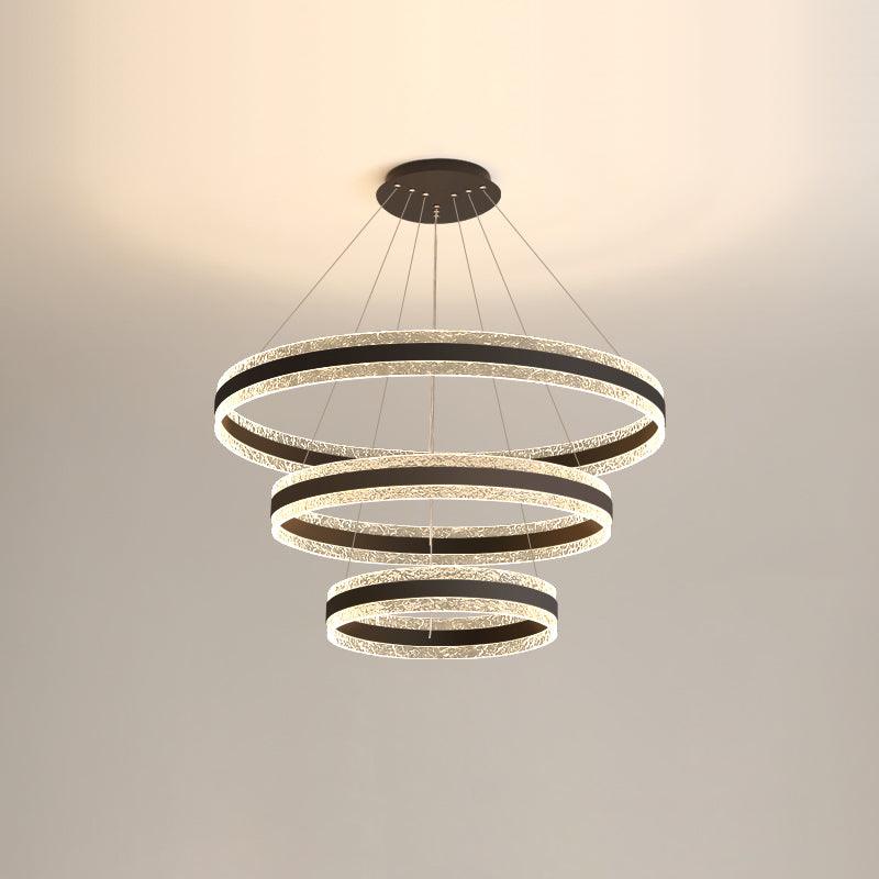 Circle LED Modern Aluminum Chandelier