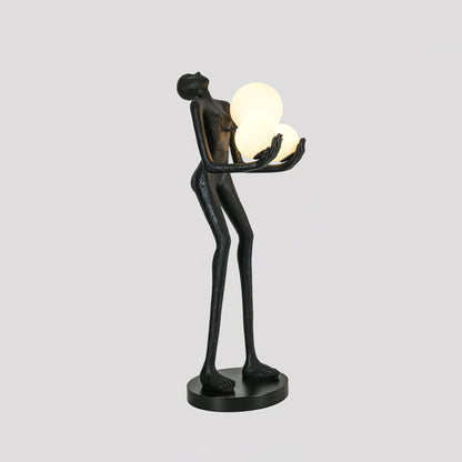 Moonlit Guardian Classic Crystal Floor Lamp