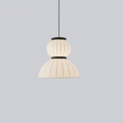 Mulberry Silk Lantern Modern Metal Pendant Light