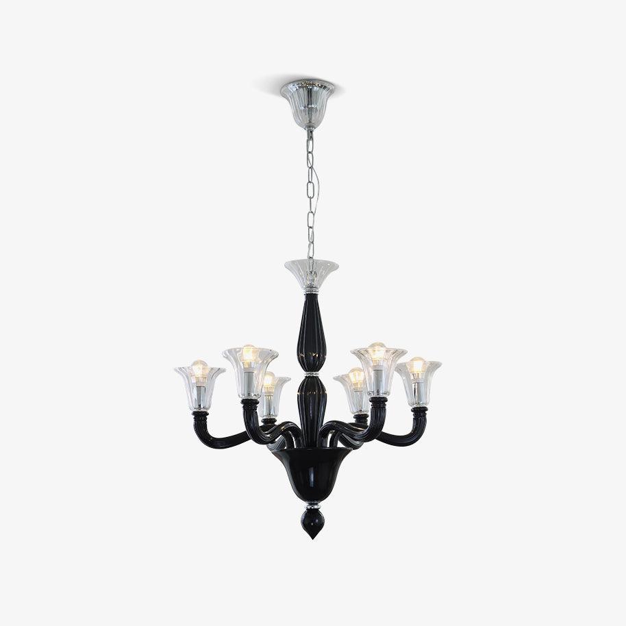 Murano Candle Contemporary Crystal Chandelier