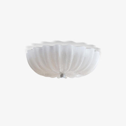 Murano Flush Minimalist Crystal Ceiling Light