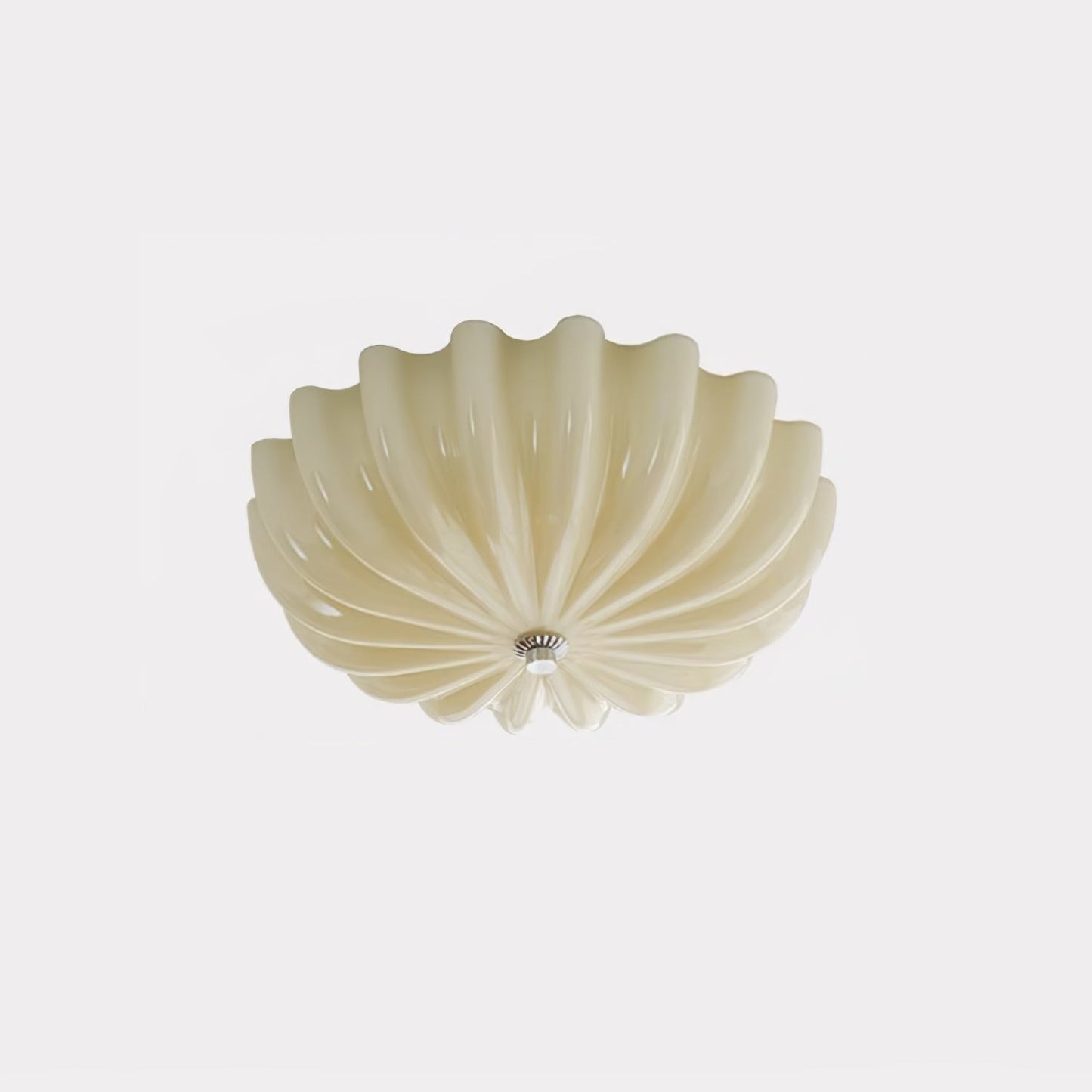 Murano Flush Minimalist Crystal Ceiling Light