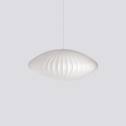 Bubble Mulberry Silk Eclectic Metal Pendant Lamp