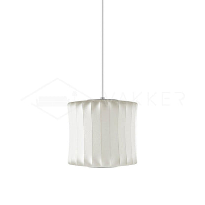 Bubble Mulberry Silk Eclectic Metal Pendant Lamp