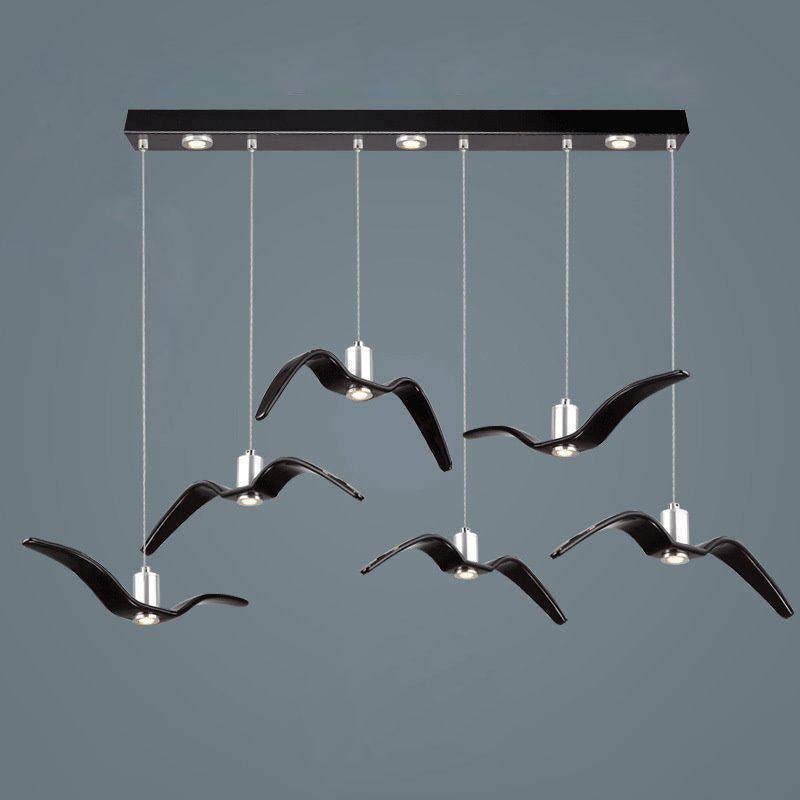 Seagull Resin Minimalist Metal Pendant Light