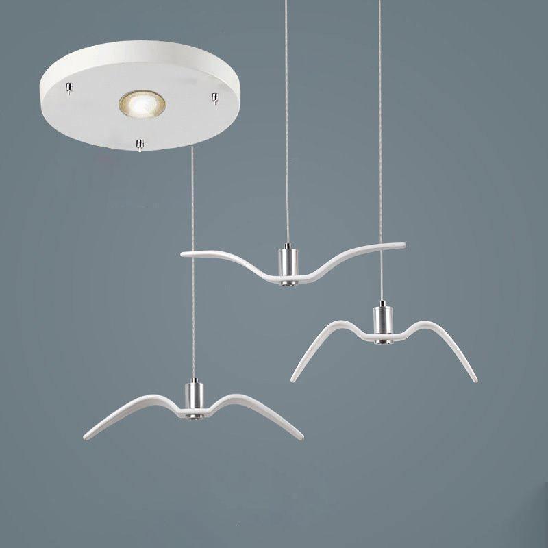 Seagull Resin Minimalist Metal Pendant Light