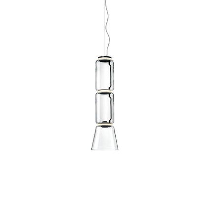 Cylindrical Eclectic Crystal Pendant Light