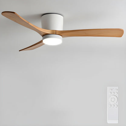 Nordic Wooden 4248 Minimalist Metal Ceiling Fan Light