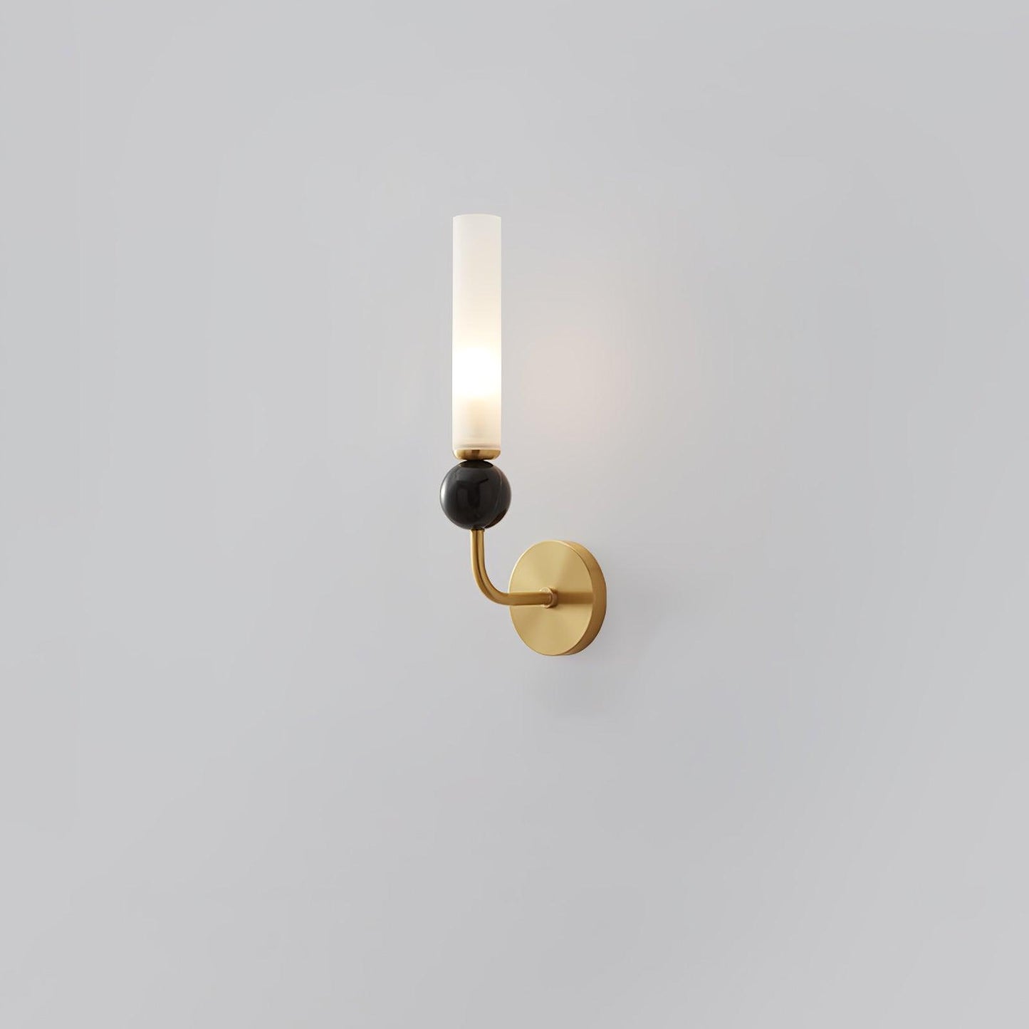 Marble Vertical Modern Brass Wall Lamp