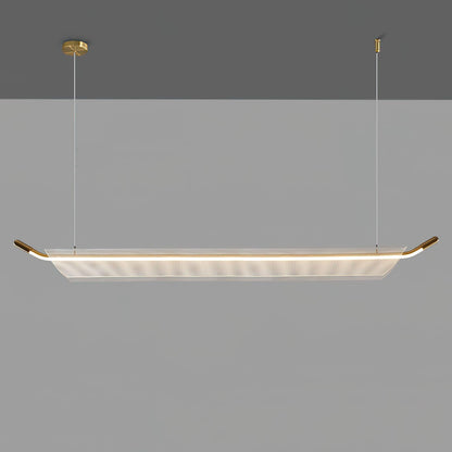 One Word Acrylic Minimalist Metal Pendant Light