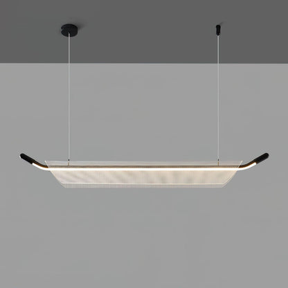 One Word Acrylic Minimalist Metal Pendant Light