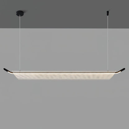 One Word Acrylic Minimalist Metal Pendant Light