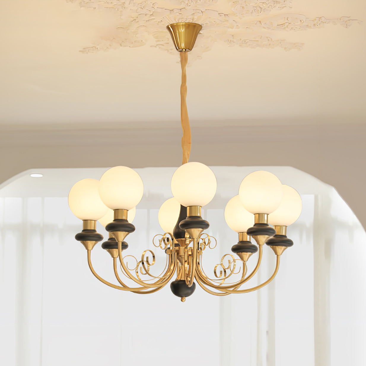 Onyx Eclectic Crystal Chandelier