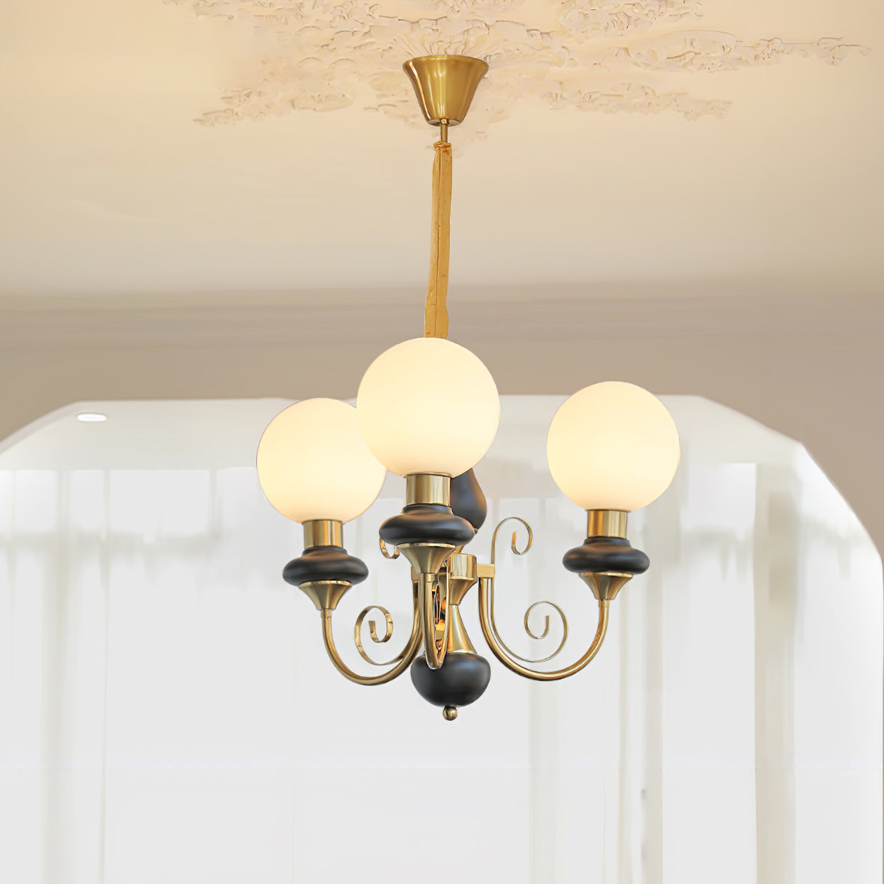 Onyx Eclectic Crystal Chandelier