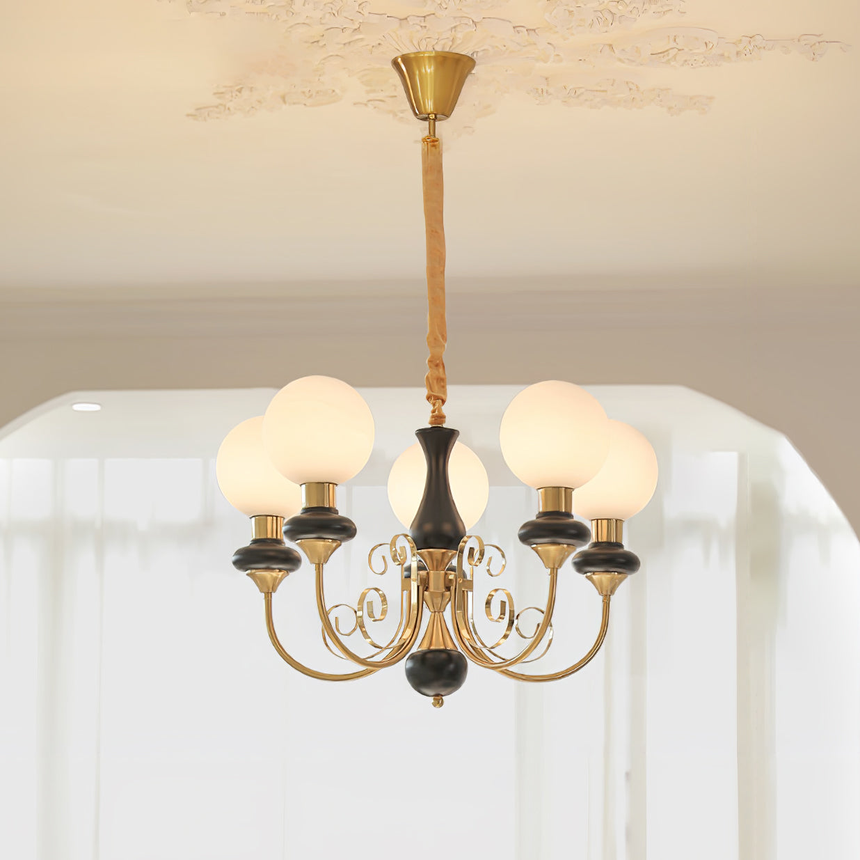 Onyx Eclectic Crystal Chandelier