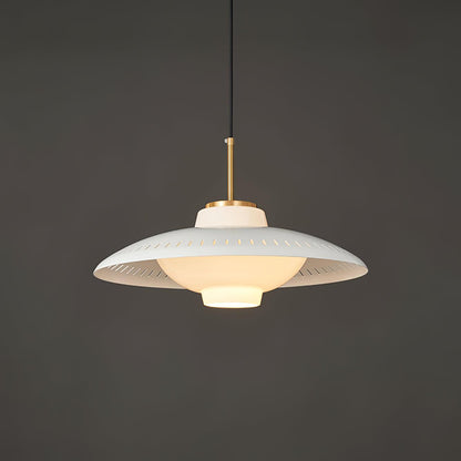 Opal Shade Classic Crystal Pendant Lamp