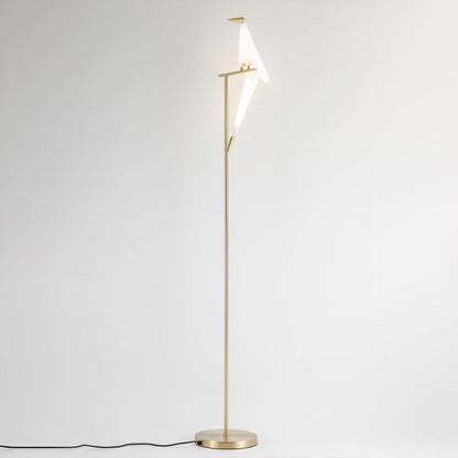 Paper Crane Bird Modern Metal Floor Lamp