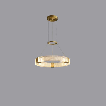 Parallel LED Luxury Brass Chandelier